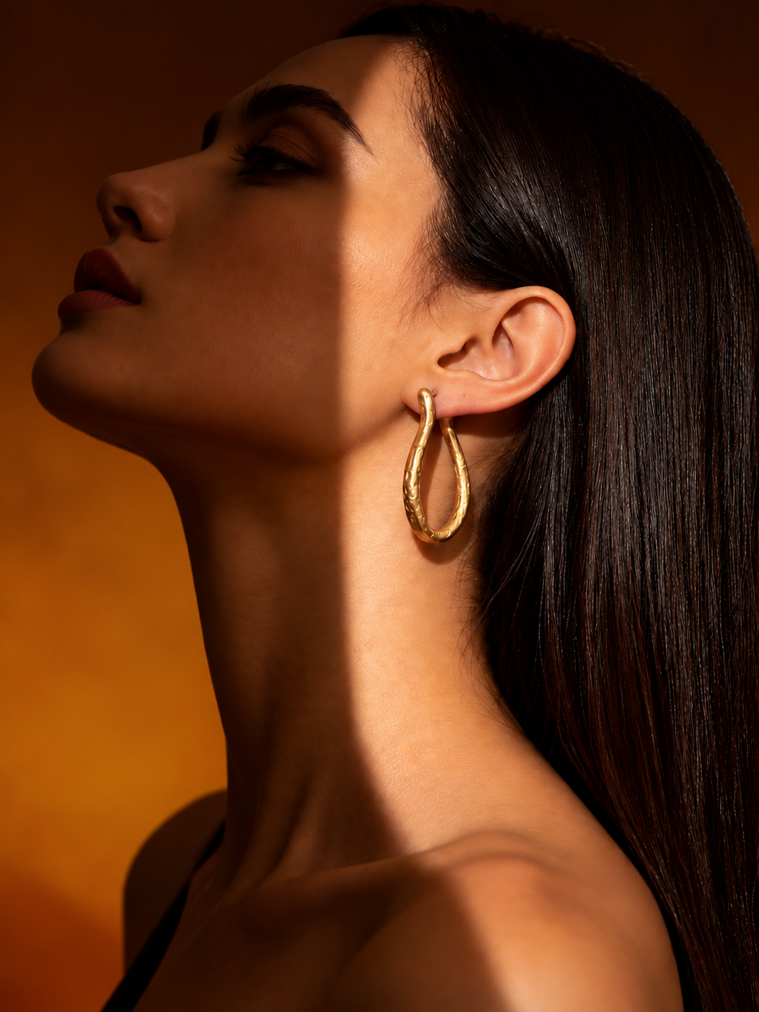 Molten Muse - Sculptural Hoop
