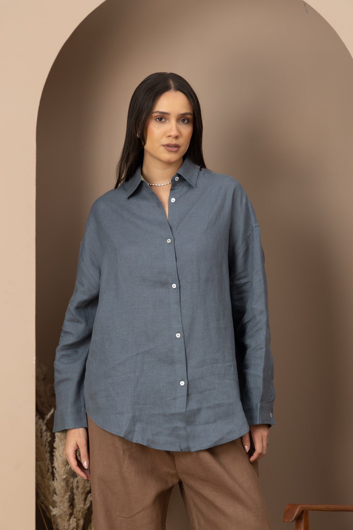 The Keep Close Shirt - Slate Blue