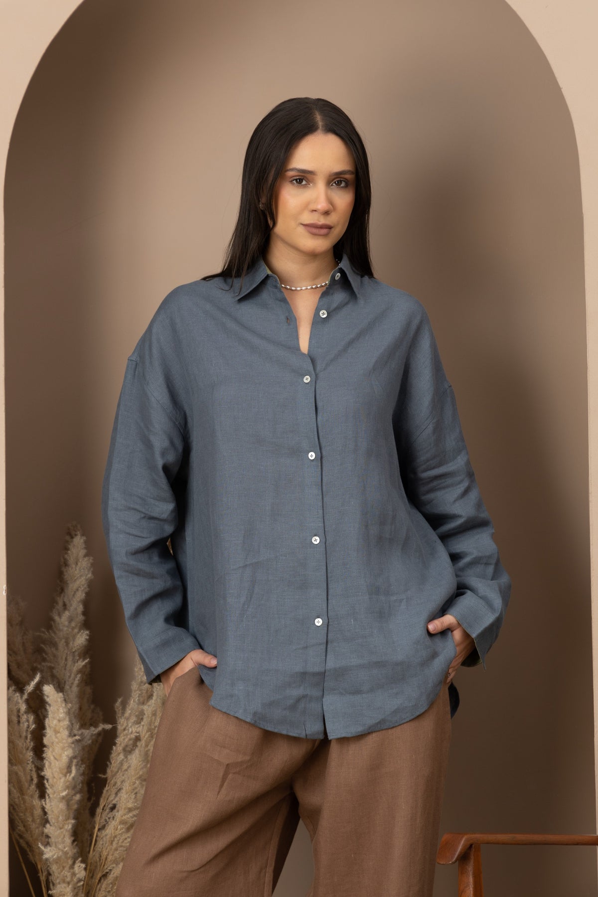 The Keep Close Shirt - Slate Blue