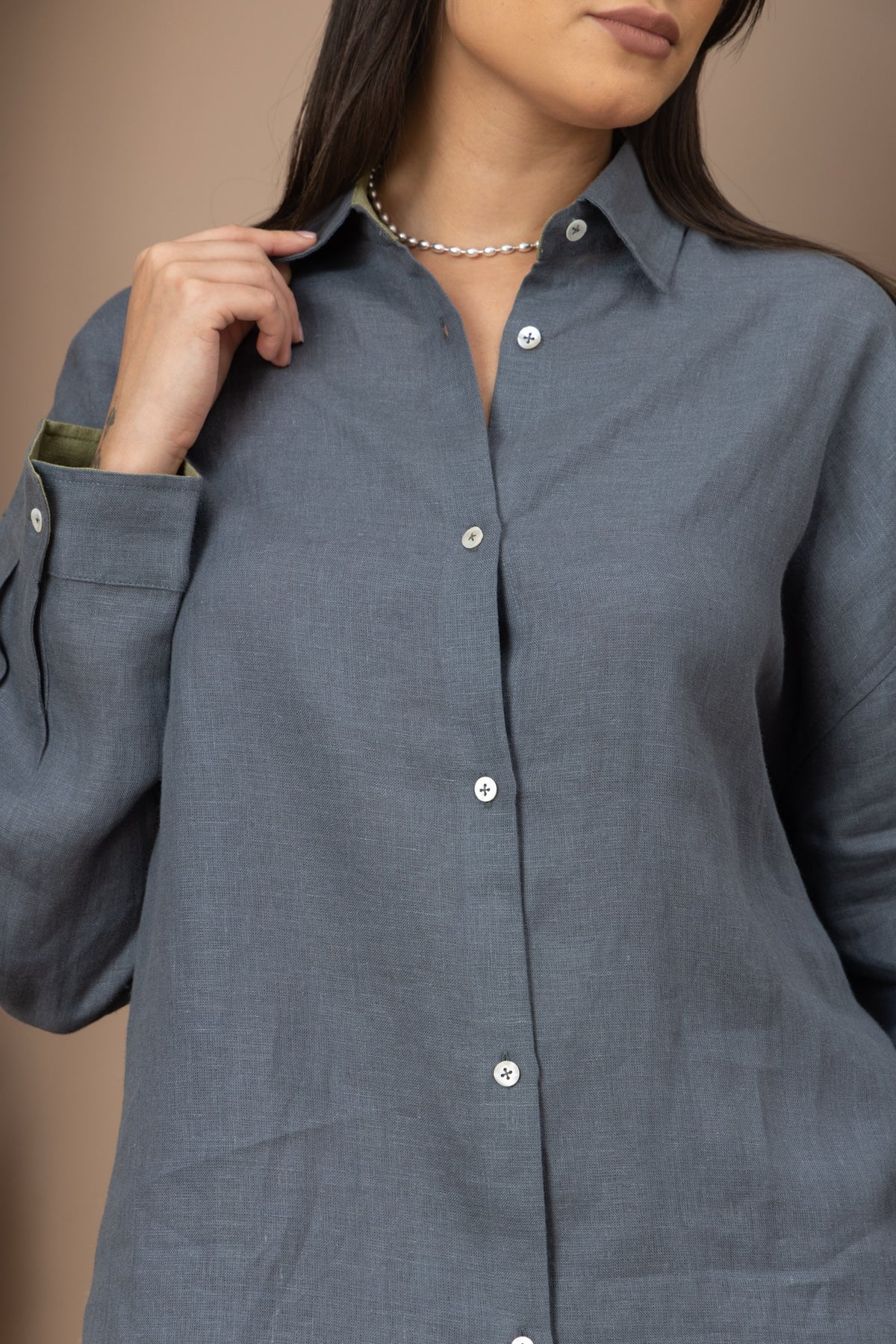 The Keep Close Shirt - Slate Blue