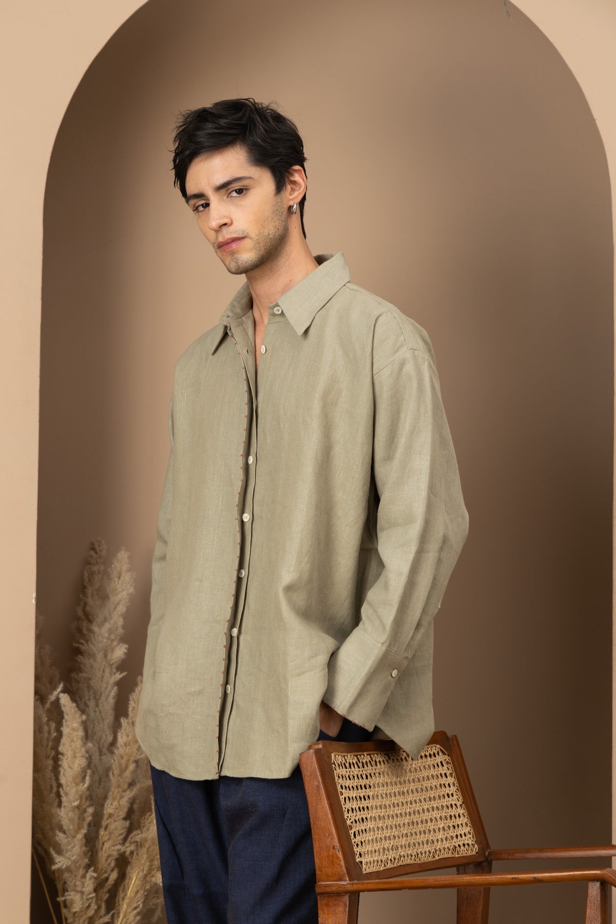 Knotted Canvas - Sage Green