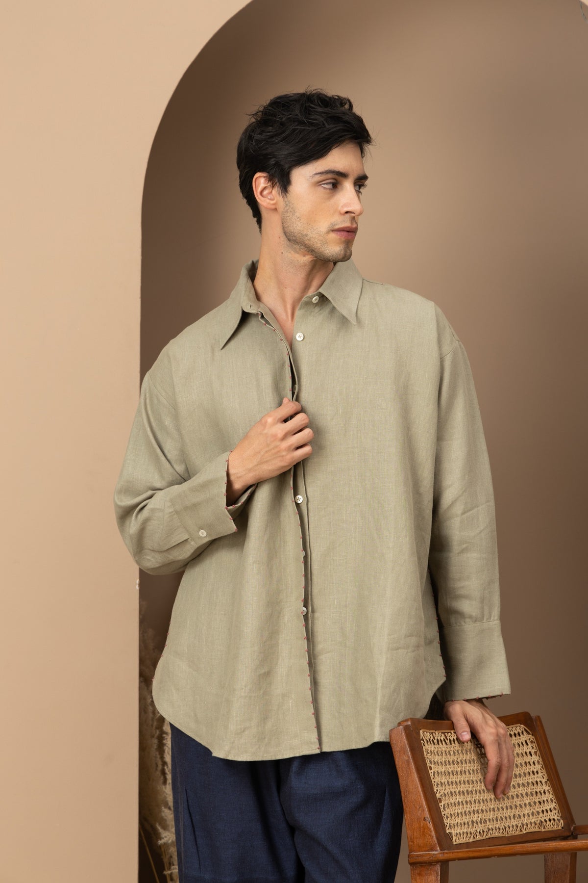 Knotted Canvas - Sage Green