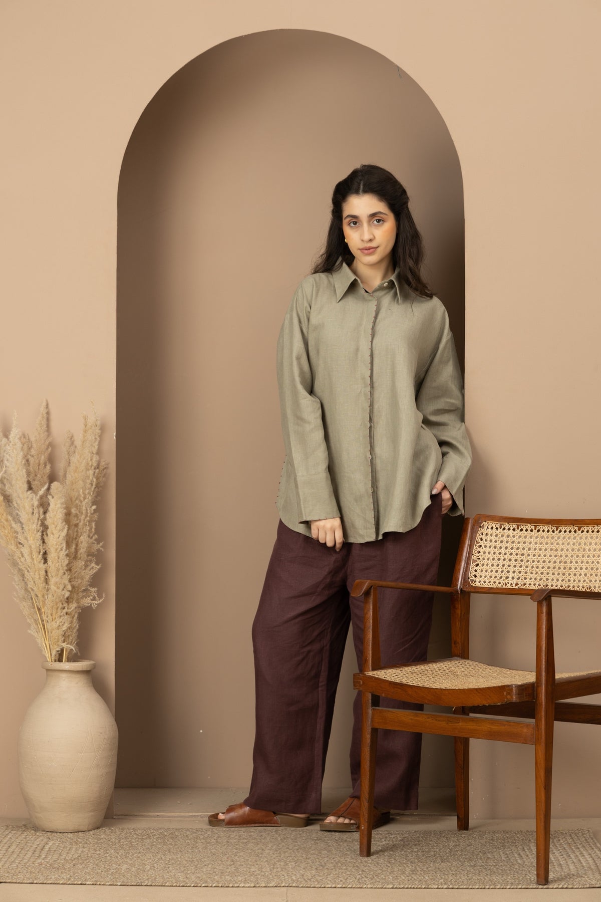 Knotted Canvas - Sage Green