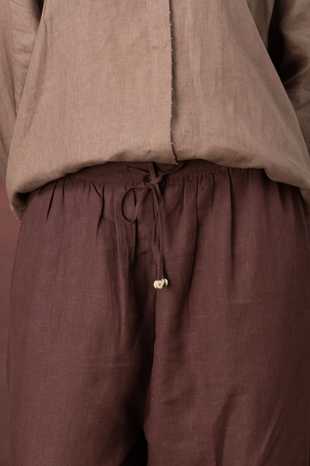 The Easy Trouser - Wine Red