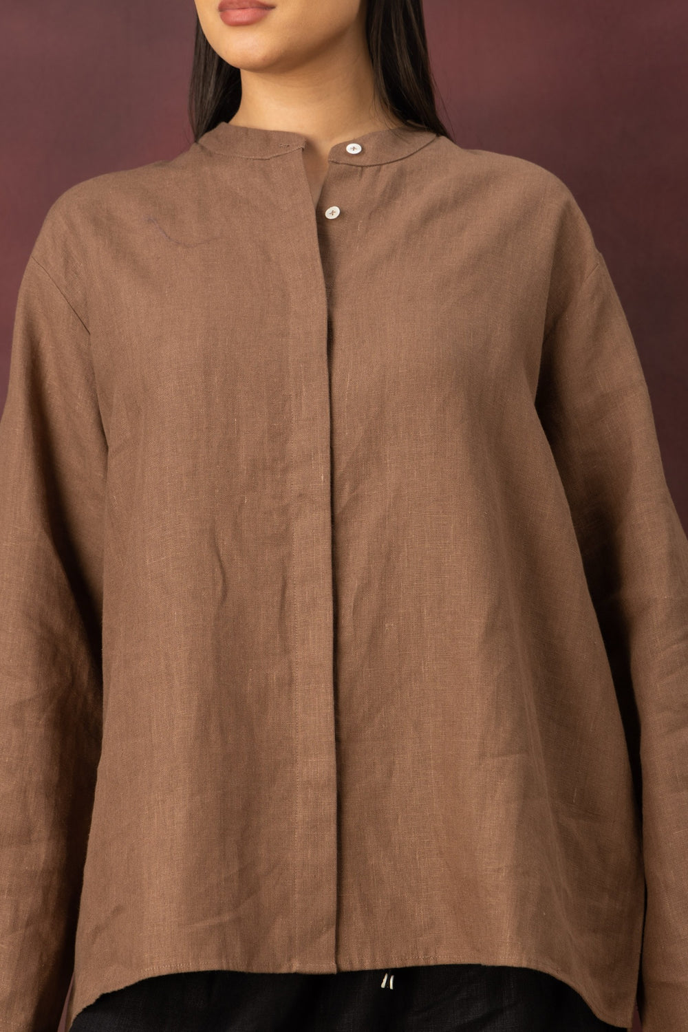 The Poise Shirt - Cocoa Brown