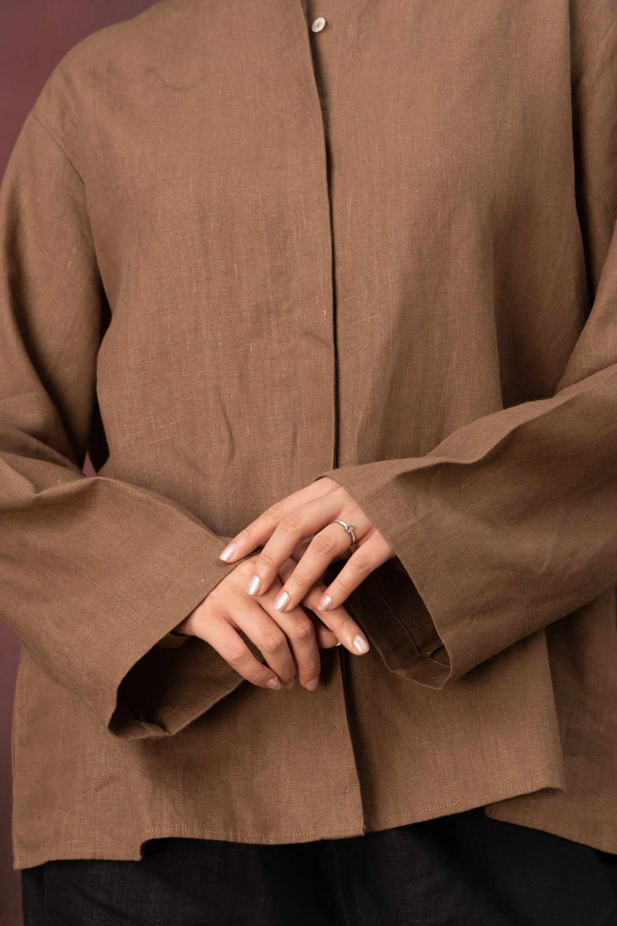 The Poise Shirt - Cocoa Brown