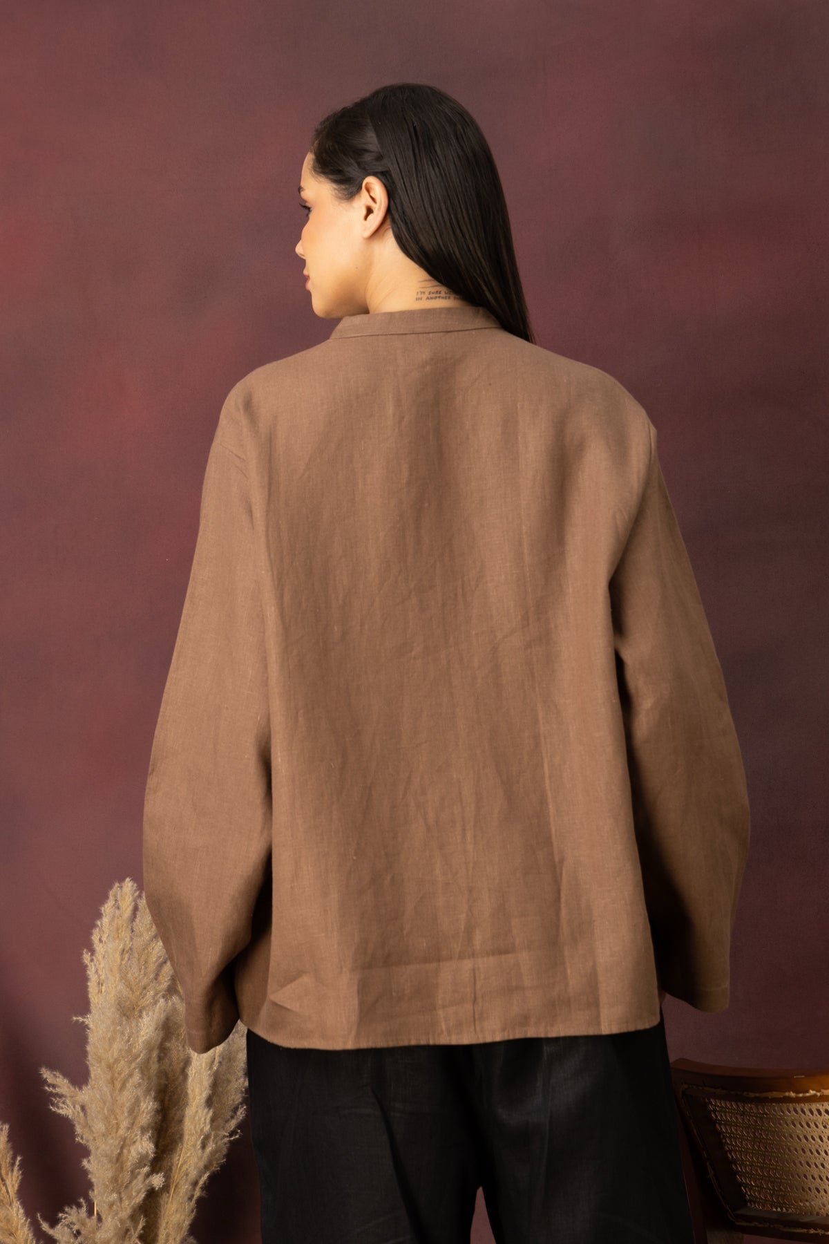 The Poise Shirt - Cocoa Brown