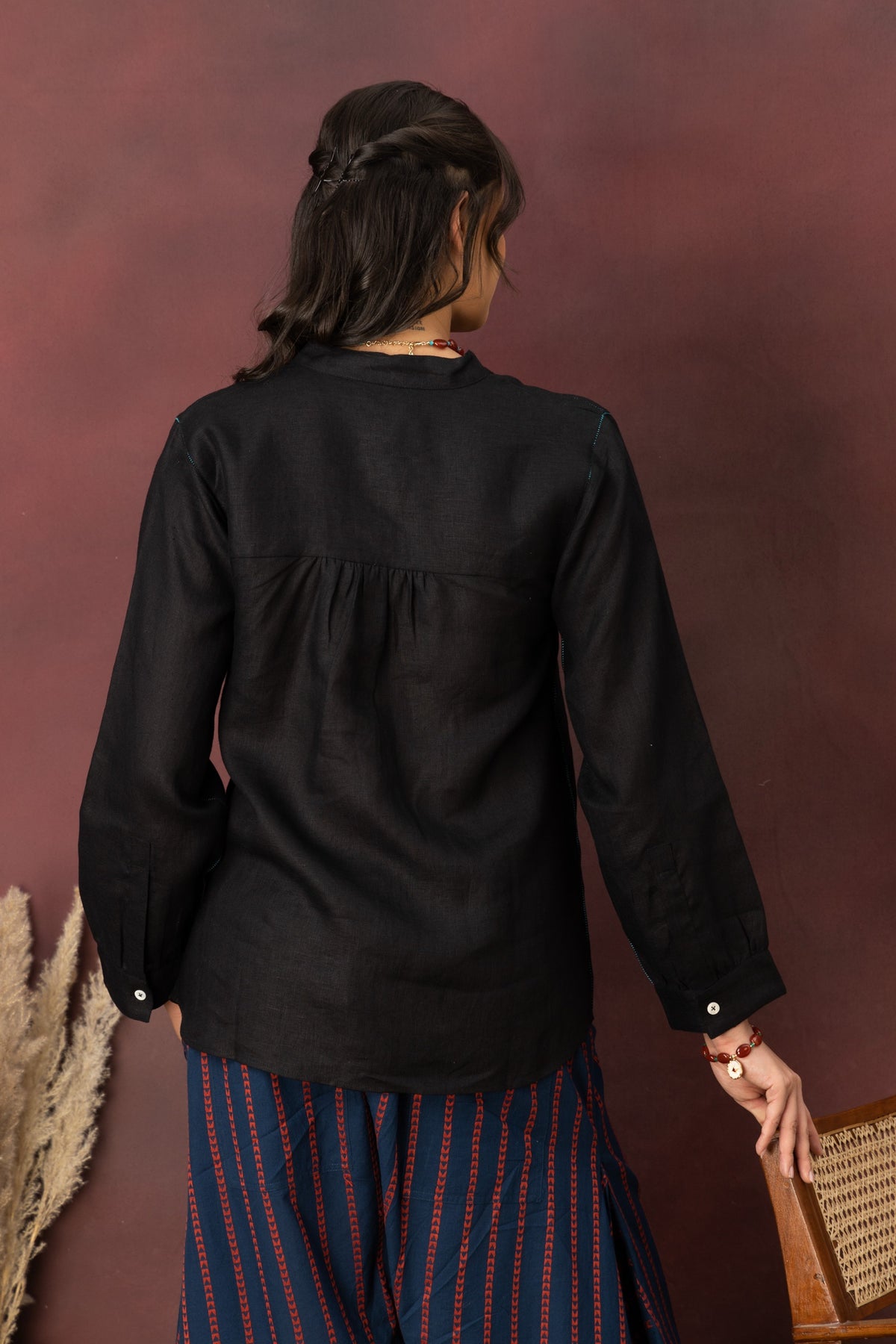 The Jali Shirt - Midnight Black