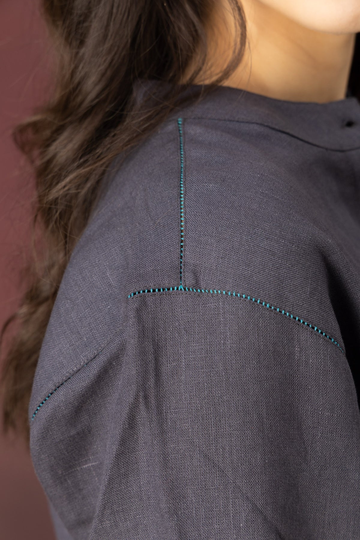The Jali Shirt - Slate Blue