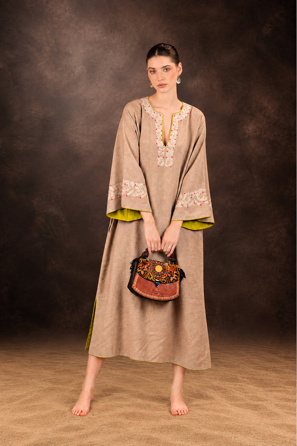 Artisan's Note — Embroidered Linen Cotton Dress