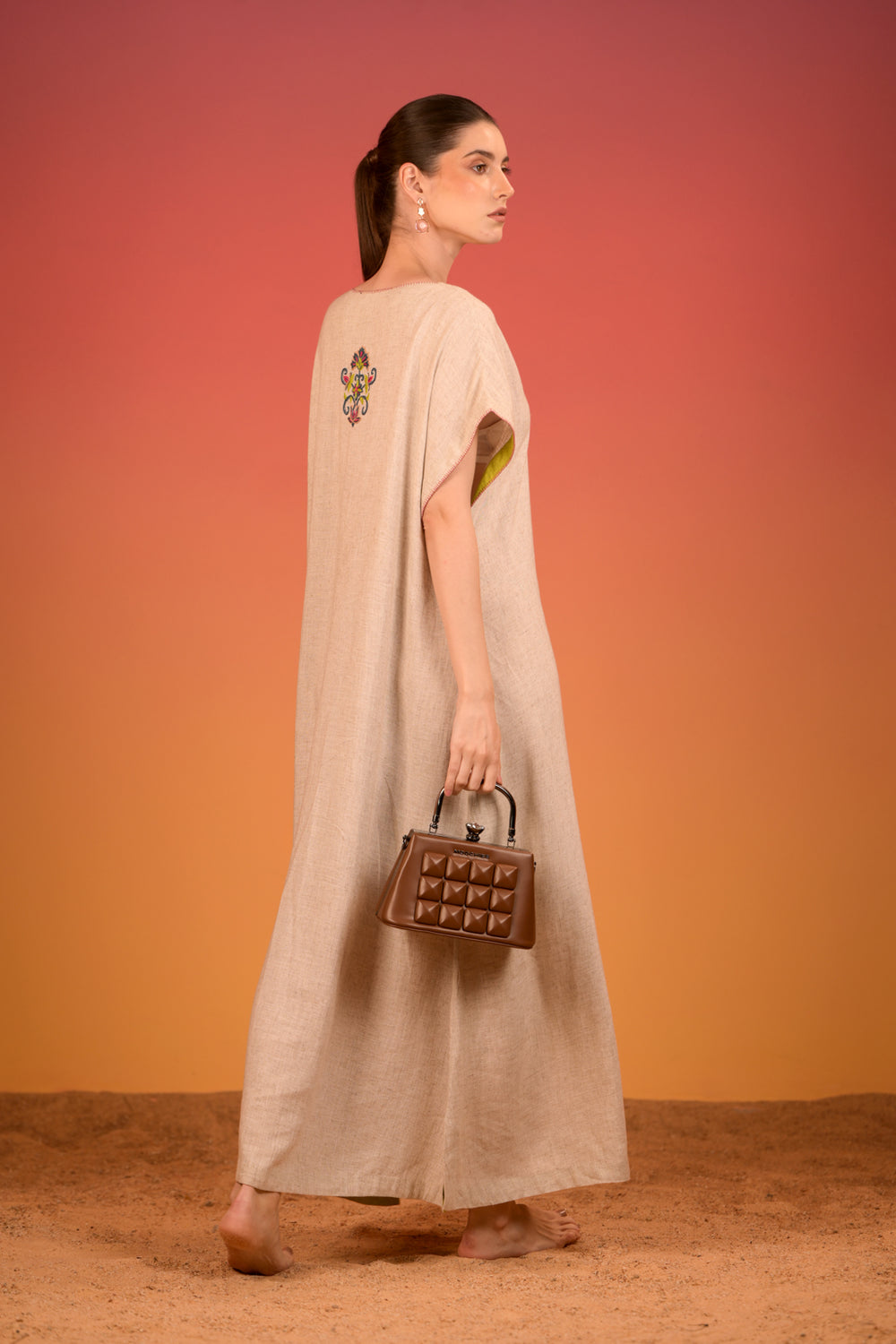 A-Line Free Flowing Linen Dress