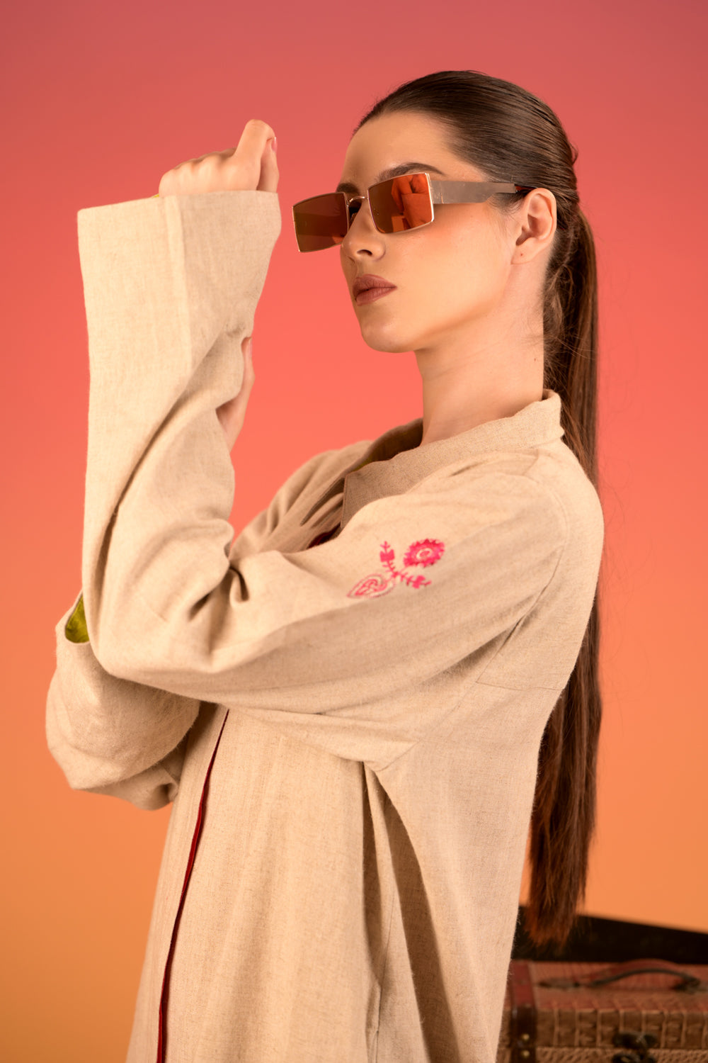 Stunning Collared Front Open Straight Dress