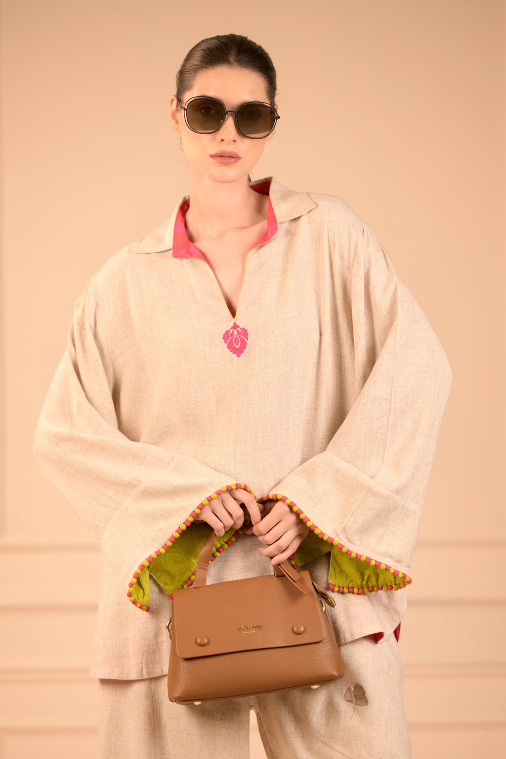 Stunning Embroidered Bell Sleeve Top