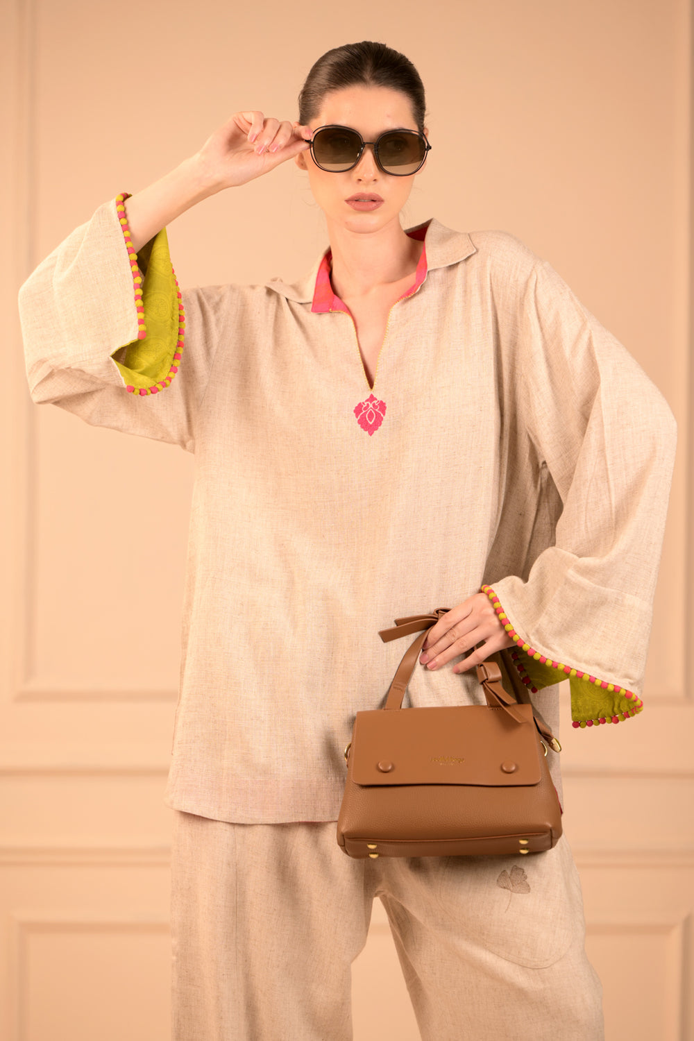 Stunning Embroidered Bell Sleeve Top