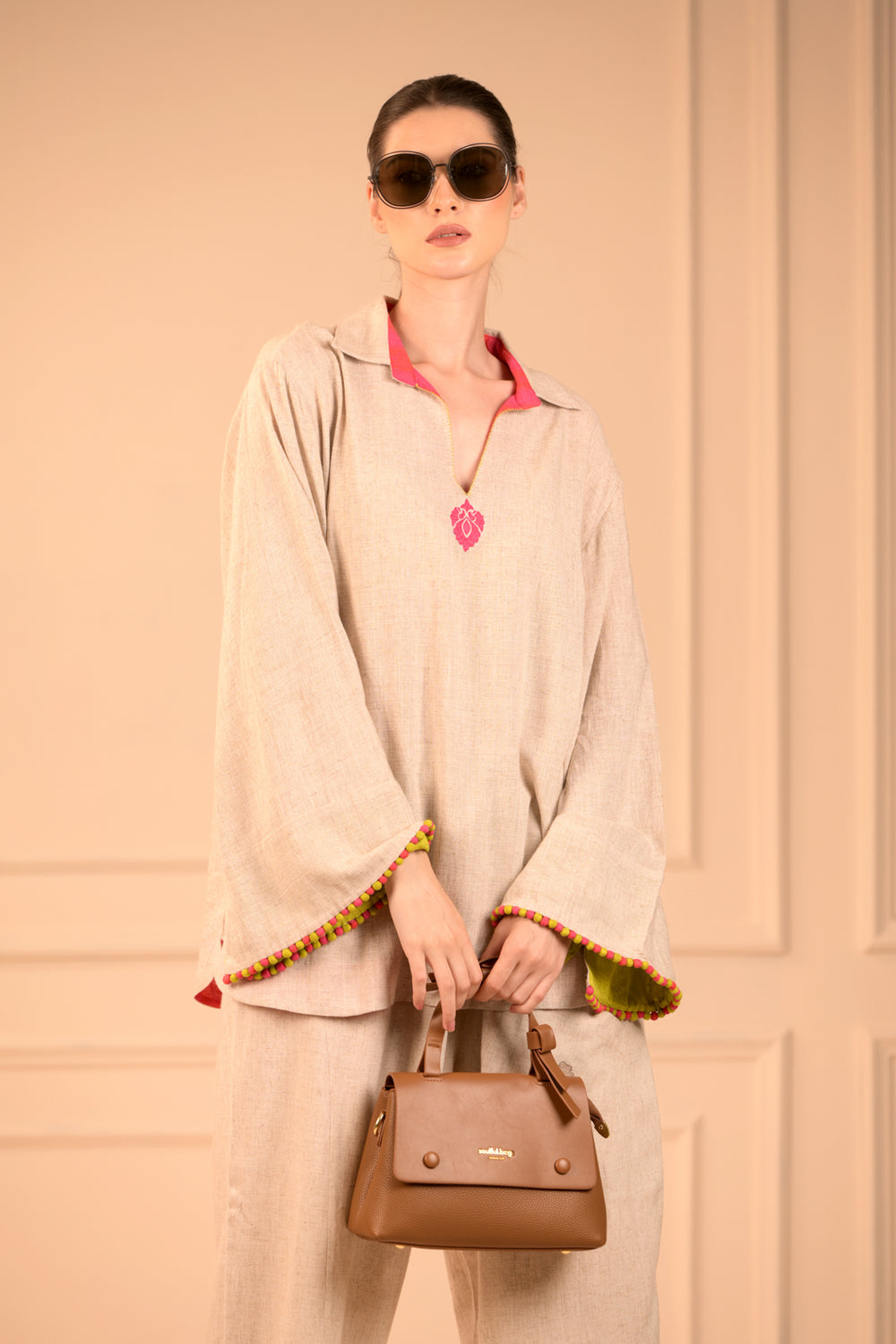 Stunning Embroidered Bell Sleeve Top