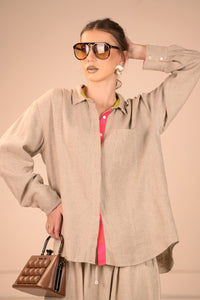 The Weekday Collar — Linen Cotton Collar Shirt