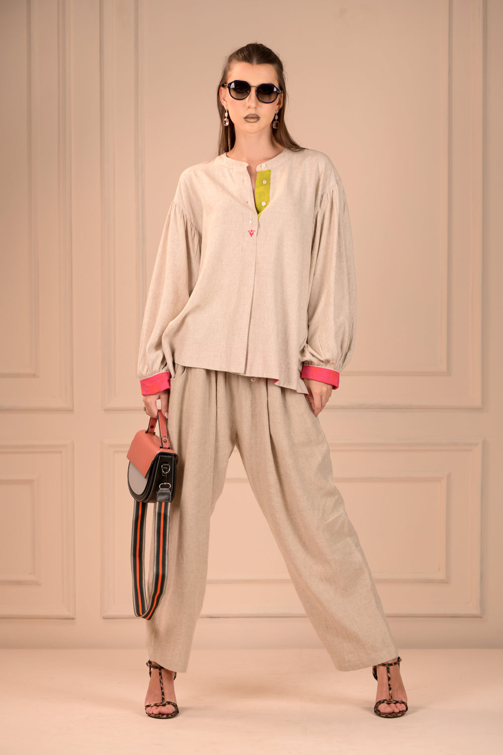 Linen Cotton Balloon Sleeve Top - the perfect blend of luxury and playful