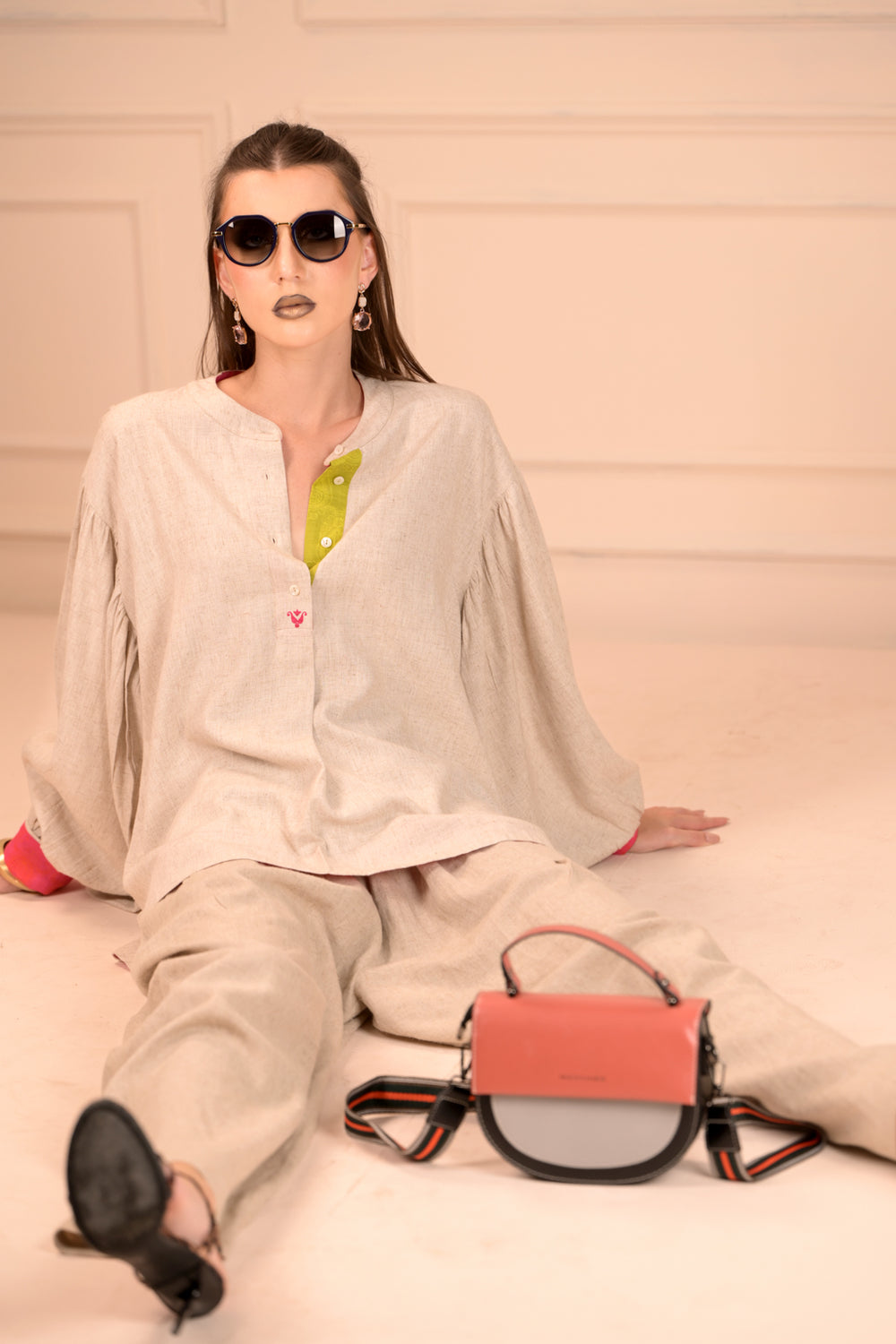 Linen Cotton Balloon Sleeve Top - the perfect blend of luxury and playful