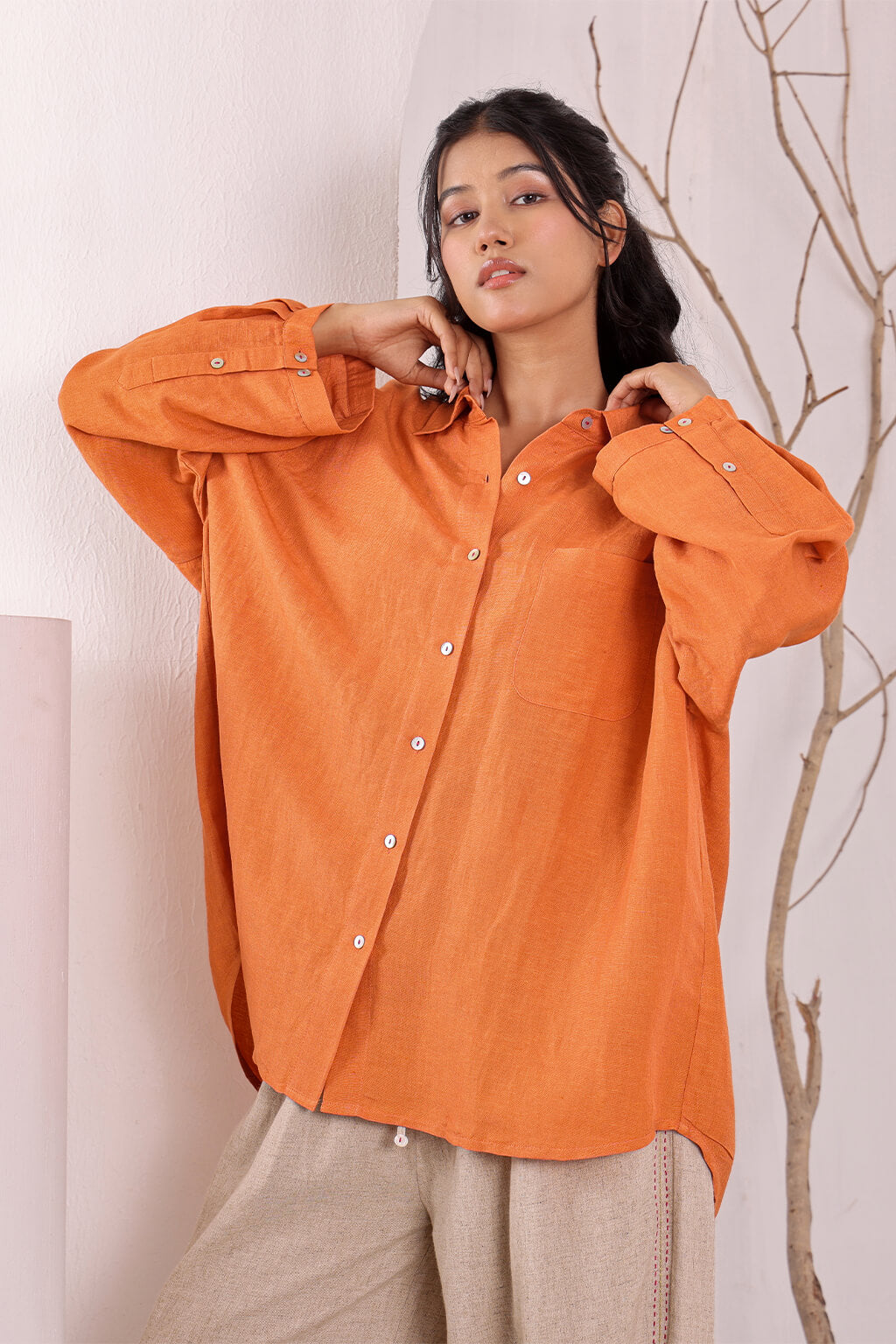 The Elephant Shirt - Pastel Orange