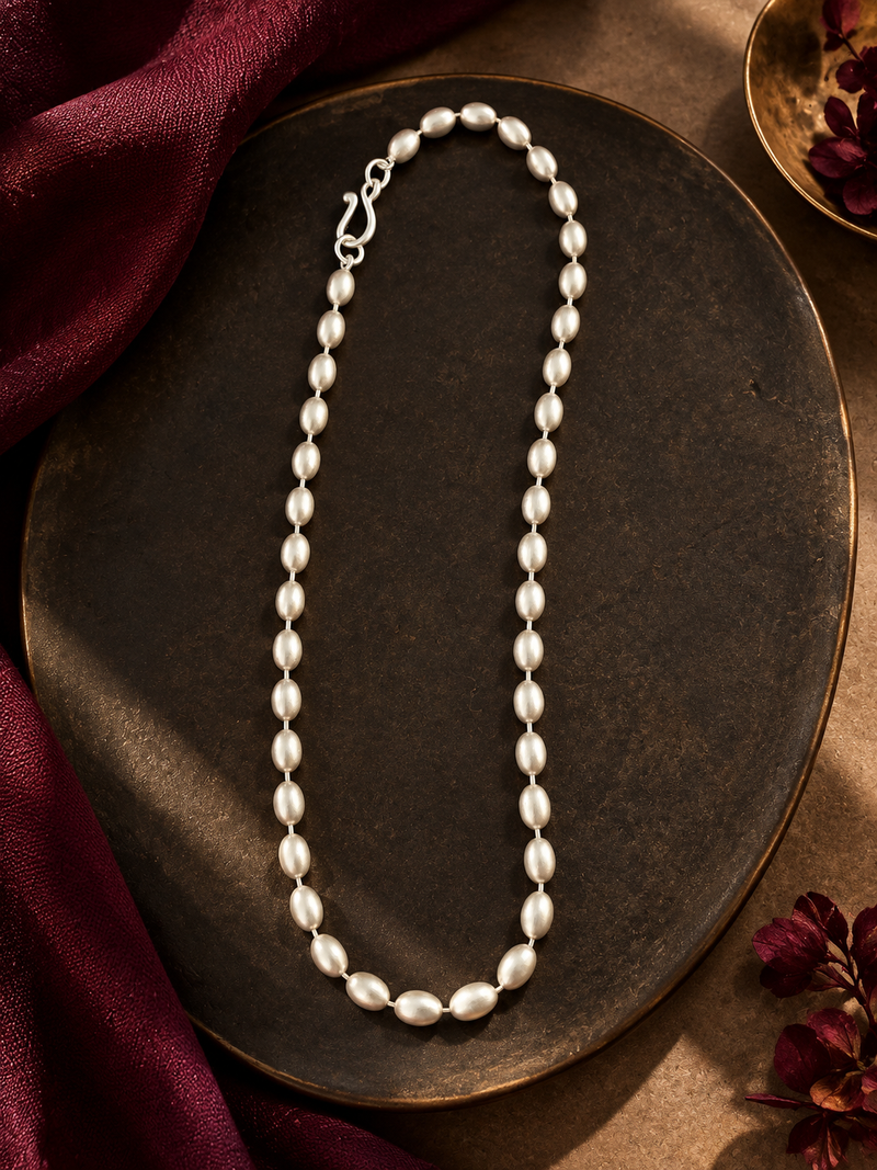 Ovale Bead  - Silver