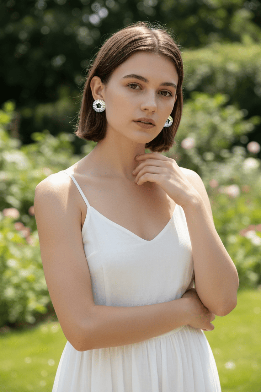 Chandni Noir Studs