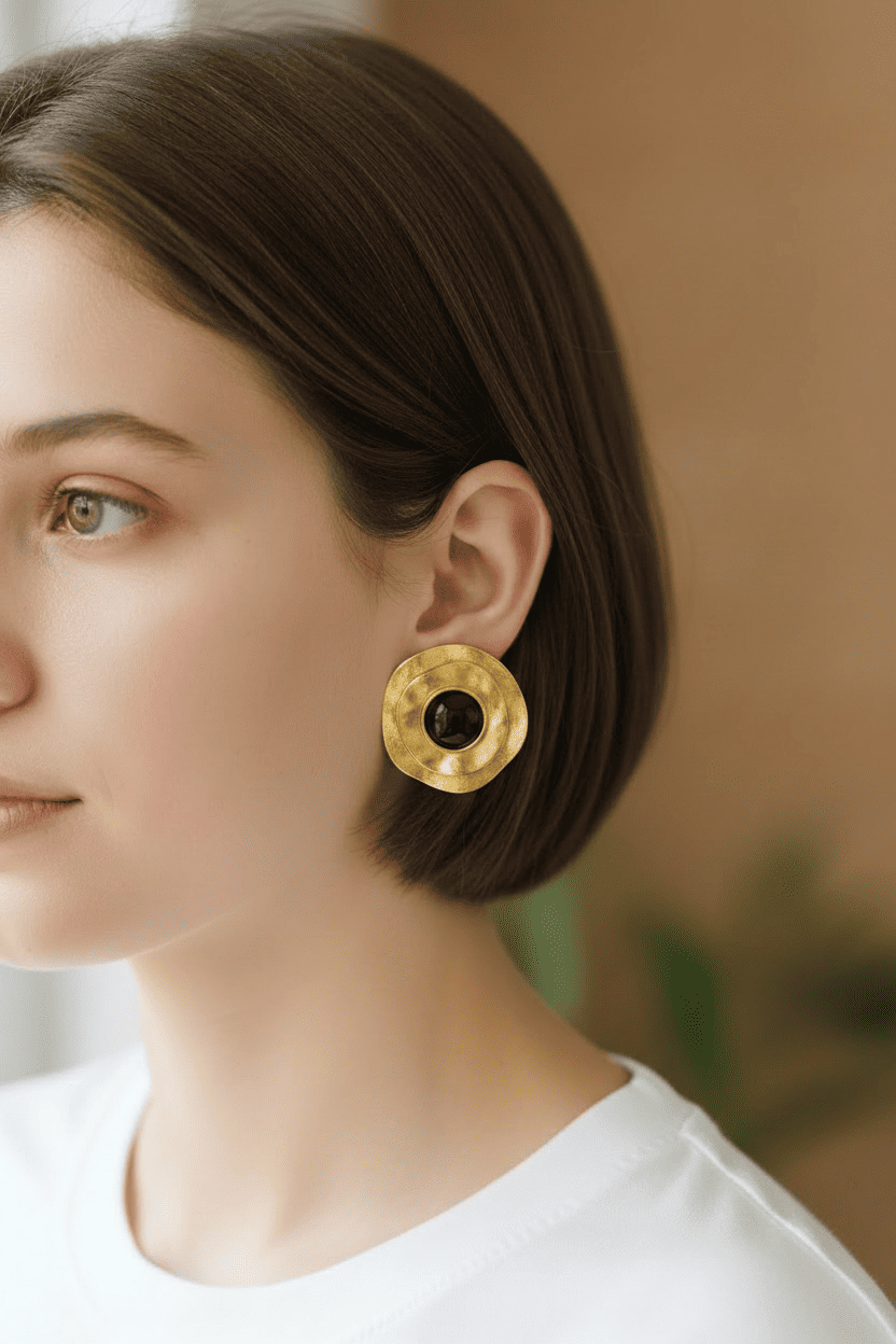 Sitara Sunehri Studs